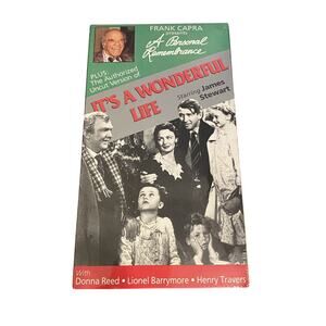 Its A Wonderful Life VHS Tape Uncut Version A Personal Remembrance Frank Capra